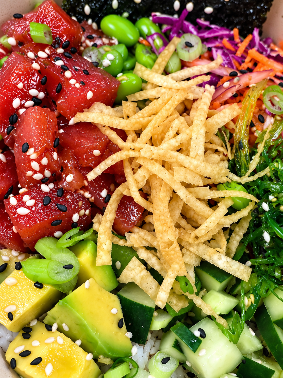 Ahi Tuna Poke Bowl prepared by Gaetano Mazza